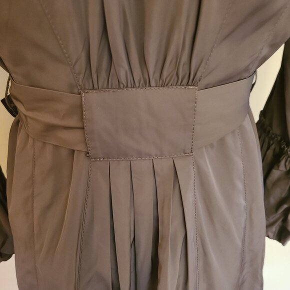 per una Ruffled Collar & Bell Sleeve Belted Coat - Picture 8 of 12